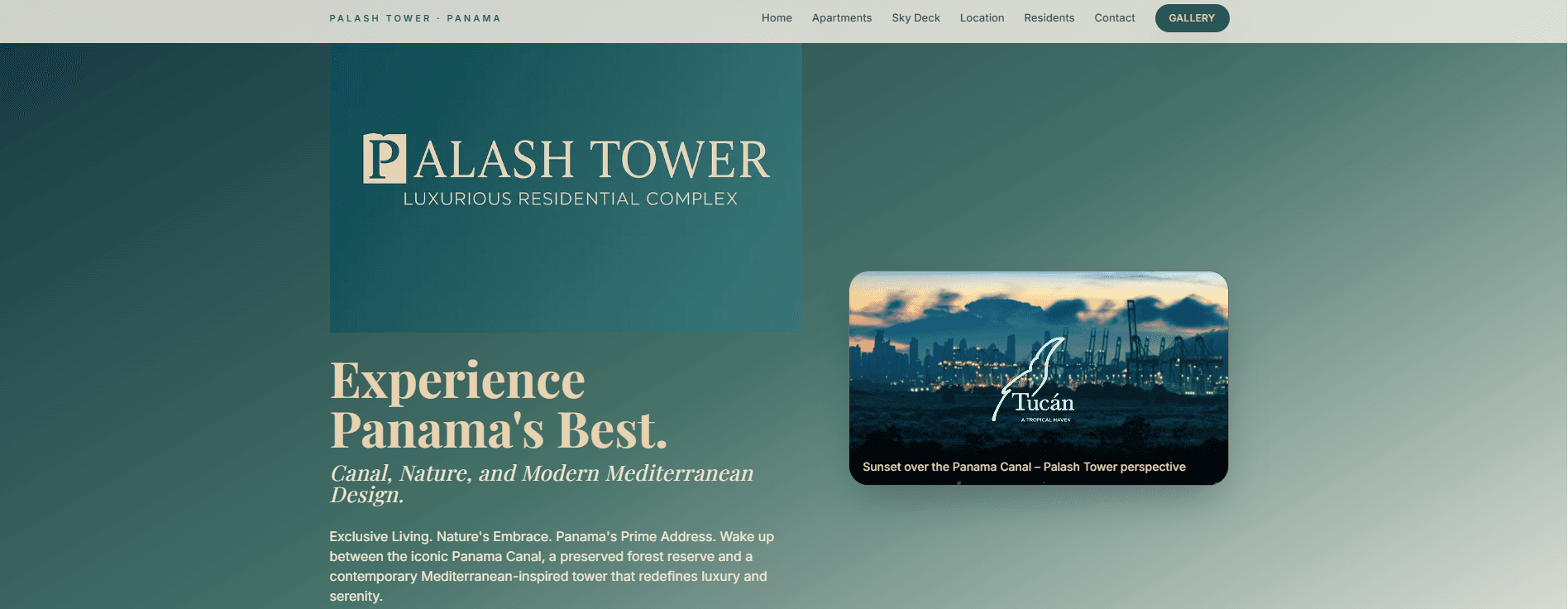 Landing para lanzamiento de servicio