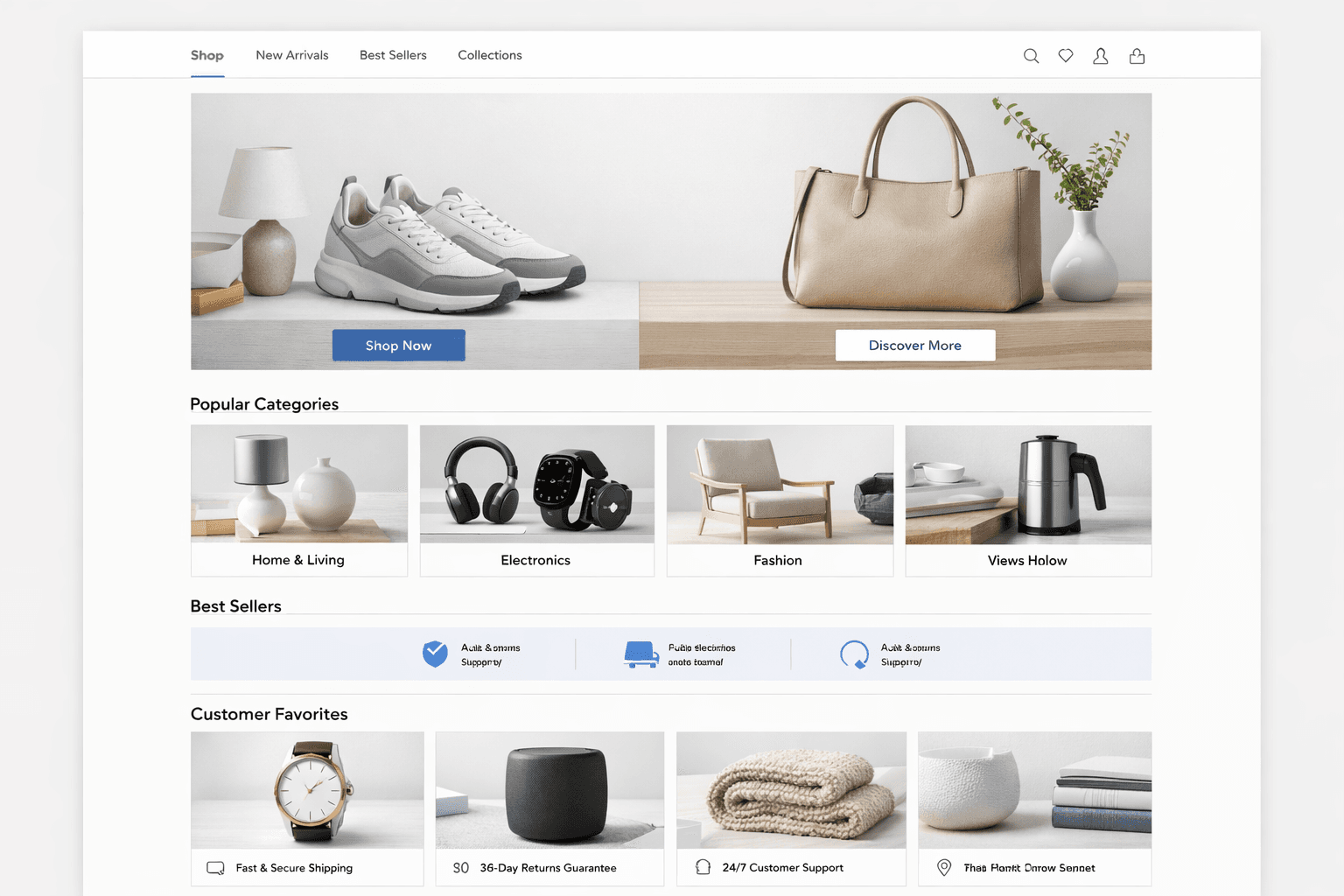 Vista de Storefront digital