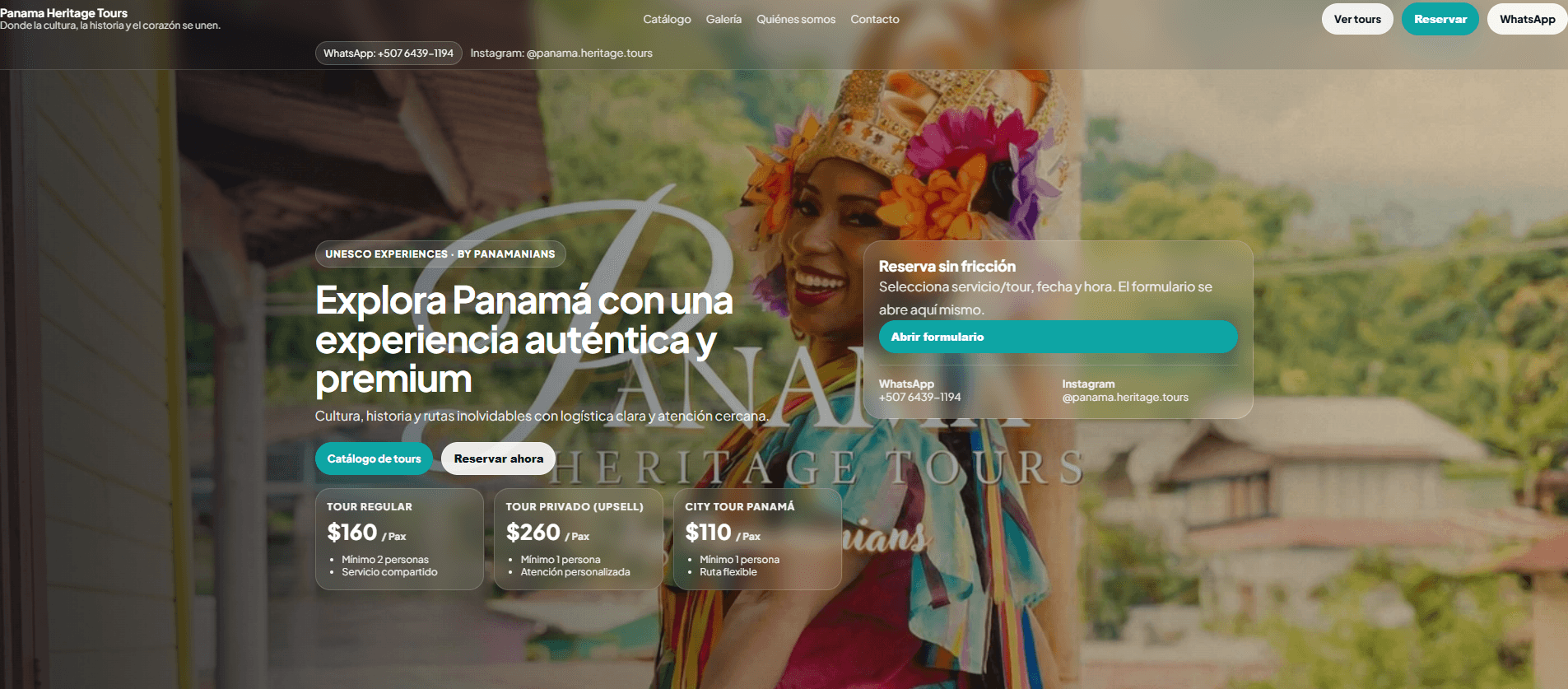 Vista de Landing estratégica