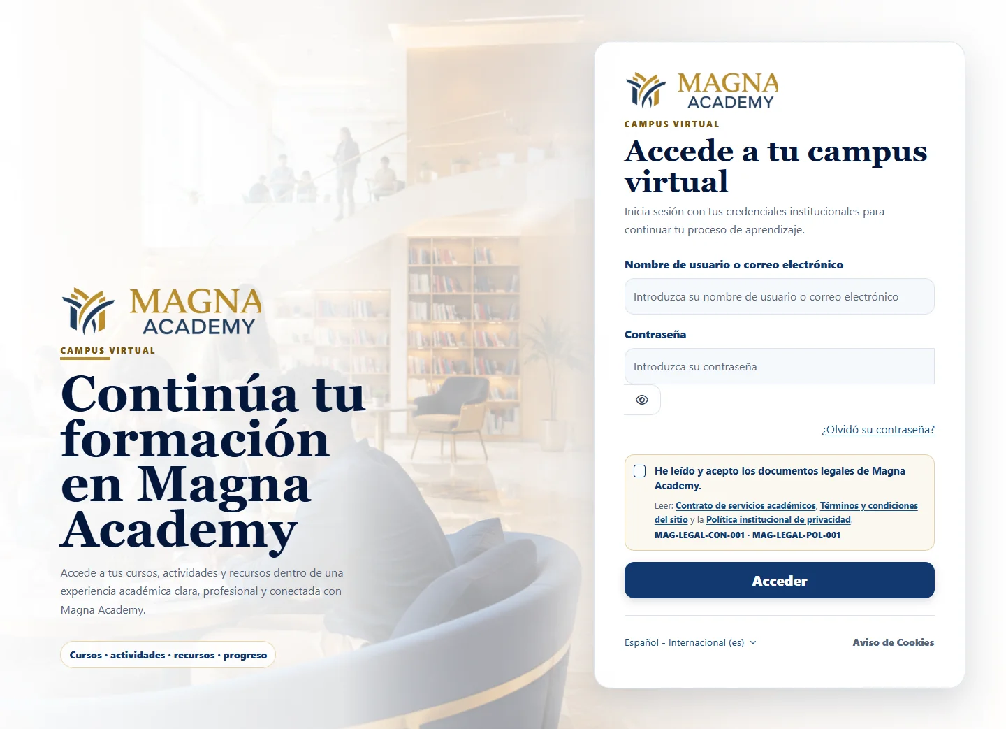 Preview of Campus virtual Magna Academy