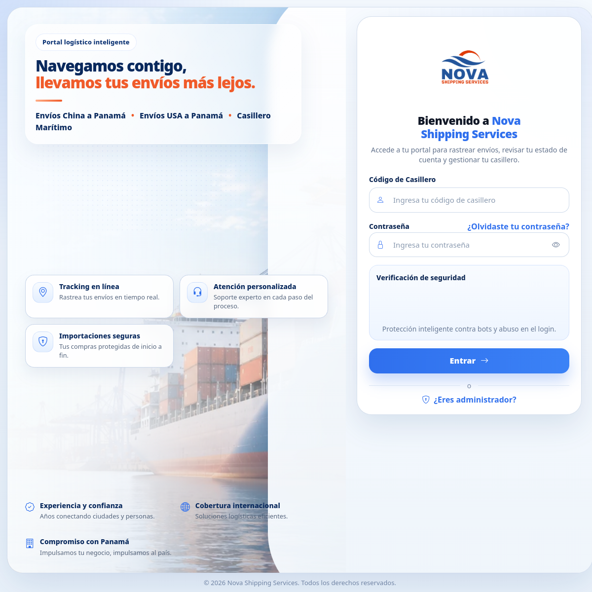 Nova Track Portal